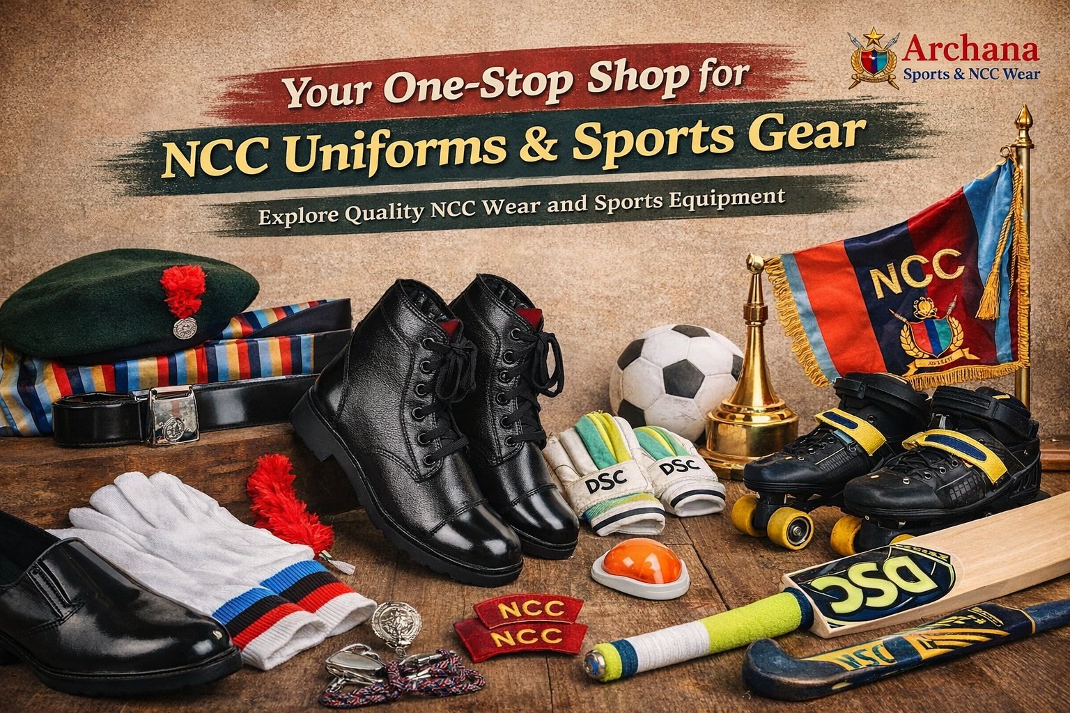 sports items and NCC wear